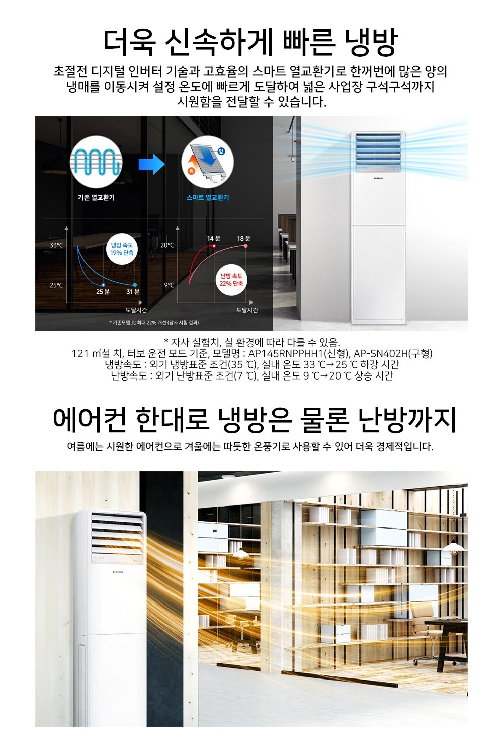 [삼성] 업소용 중대형 냉난방기 스탠드(AP110BAPPHH2) 30평형 삼상 (25.10) 상세 이미지 2